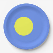 パラオ国旗 ペーパープレート (正面)