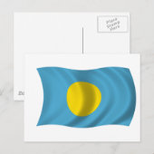 パラオ国旗 ポストカード (正面/裏面)