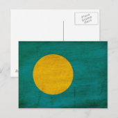 パラオ国旗 ポストカード (正面/裏面)