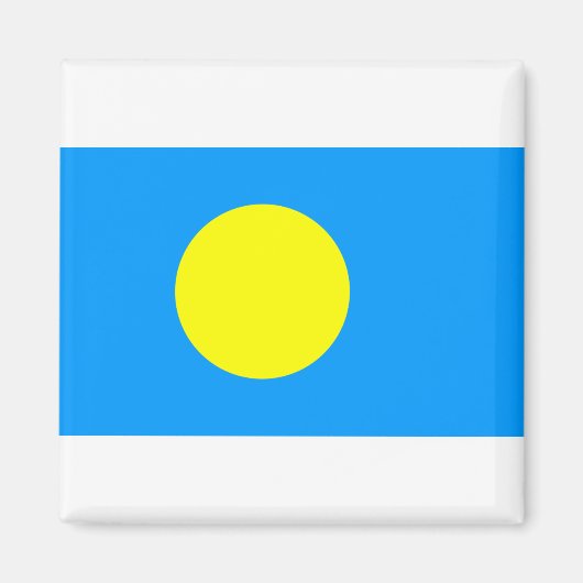 パラオ国旗 マグネット (正面)