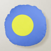 パラオ国旗 ラウンドクッション (正面)