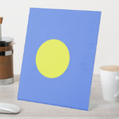 パラオ国旗 台座サイン (インサイチュ)