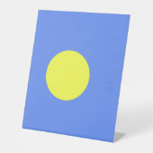 パラオ国旗 台座サイン (正面)