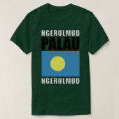 パラオ国旗 Tシャツ (デザイン正面)