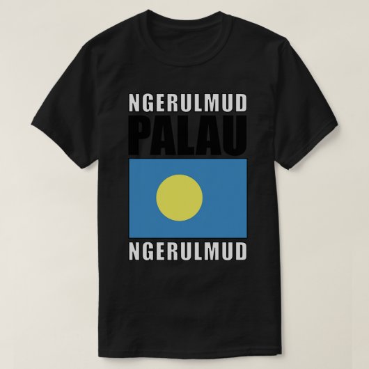 パラオ国旗 Tシャツ (デザイン正面)