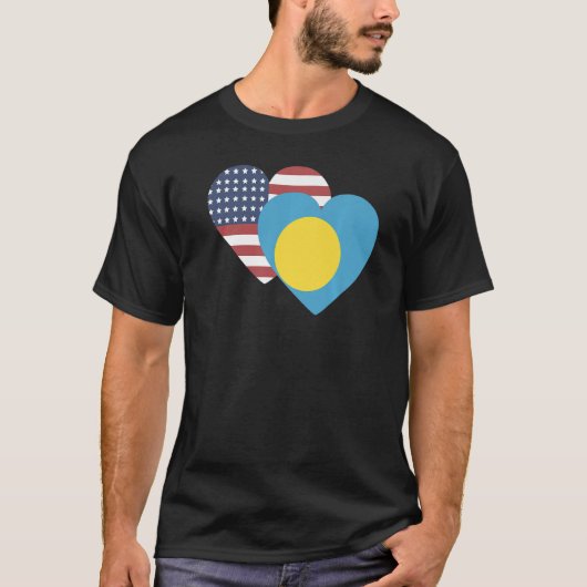 パラオ土産婦人国男性へ旗 Tシャツ (正面)