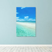 パラオ島の熱帯の海 キャンバスプリント (インサイチュ (ウッドフロア))