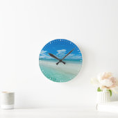 パラオ島の熱帯の海 ラウンド壁時計 (ホーム)