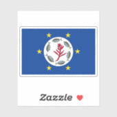 パラオ州国旗 シール (シート)