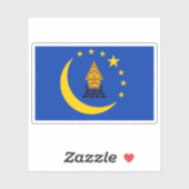 パラオ州国旗 シール (シート)