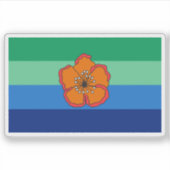 パラオ州国旗 シール (正面)