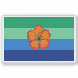 パラオ州国旗 シール