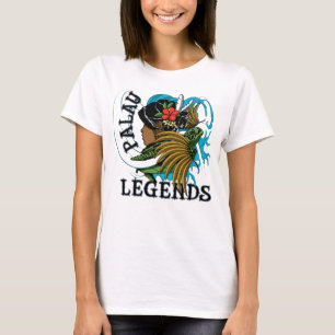 パラオ諸島のカメ及び腰蓑の伝説 Tシャツ