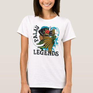 パラオ諸島のカメ及び腰蓑の伝説 Tシャツ