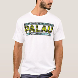 パラオ諸島は前部をティーにのせます Tシャツ