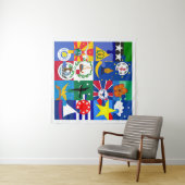 パラオ・タペストリーの16州の国旗 タペストリー (インサイチュ(横))