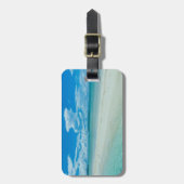 パラオ·ブルー·トロピカル·シースケープ ラゲッジタグ (正面縦)