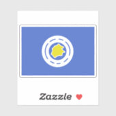 パラオ・ンゲレングイ州国旗 シール (シート)