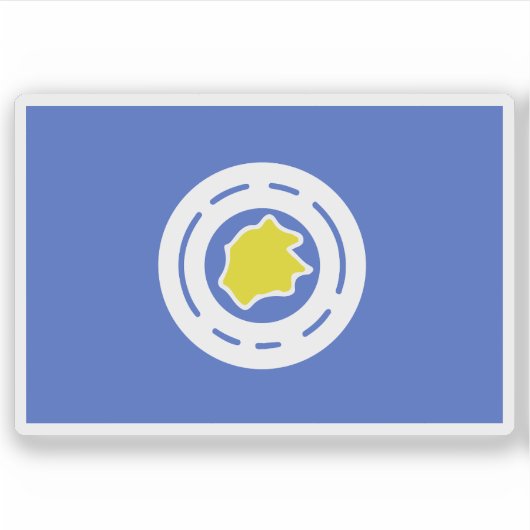 パラオ・ンゲレングイ州国旗 シール (正面)