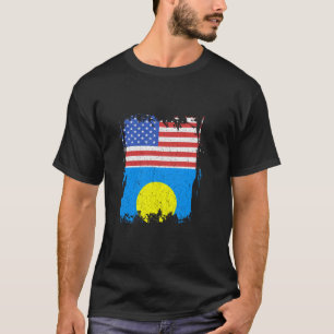 パラオUSAアメリカパラウアンルーツパラウアンプライドパラ Tシャツ