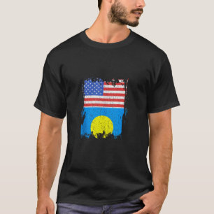 パラオUSAアメリカパラウアンルーツパラウアンプライドパラ Tシャツ