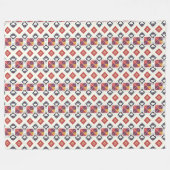 パラカス霜が降りた フリースブランケット (正面(横))