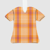 パラカプレイドアロハシャツ – オレンジ オーナメント (裏面)