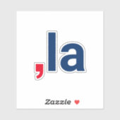 パラカマラおもしろいの赤い青 シール (シート)