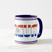 「パラグアイとシピン」愛国的なコーヒー マグカップ (正面右)