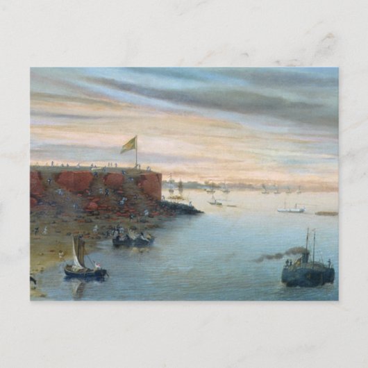 パラグアイのイタピル1866年(キャンバス油) ポストカード (正面)