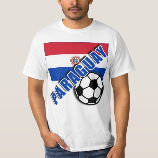 パラグアイの世界のサッカーファンのTシャツ Tシャツ (正面)