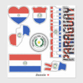 パラグアイの国のシンボルを形作る シール (シート)