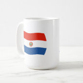 パラグアイの国旗マグカップ コーヒーマグカップ (正面左)