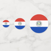 パラグアイの国旗 コンフェッティ (裏面)