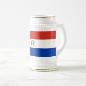 パラグアイの国旗 ビールジョッキ (正面右)