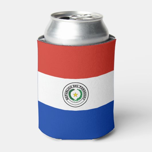 パラグアイの国旗 缶クーラー (缶正面)