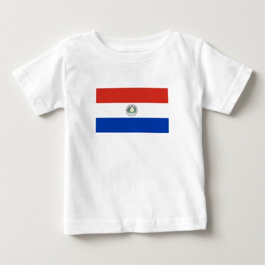 パラグアイの旗 ベビーTシャツ (正面)