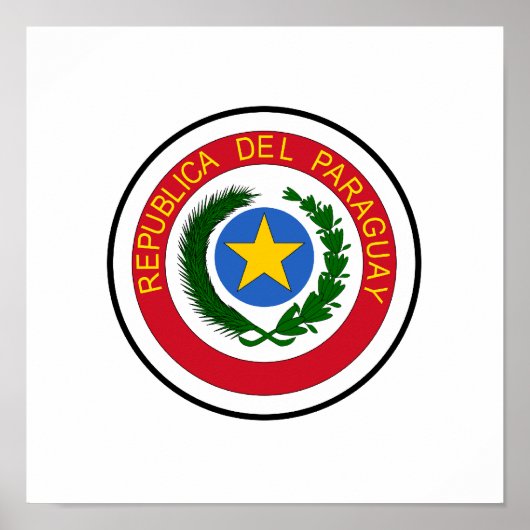 パラグアイの紋章 ポスター (正面)