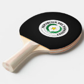 パラグアイの紋章 卓球ラケット (正面アングル)