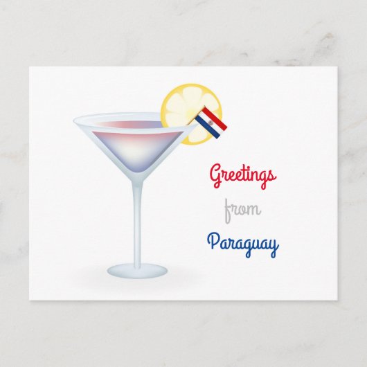 パラグアイカクテルホリデーポストカードからの挨拶 シーズンポストカード (正面)