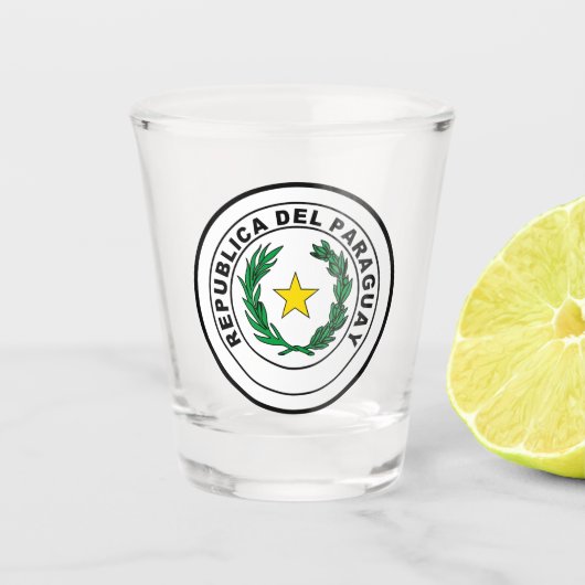 パラグアイ印章 ショットグラス (正面)