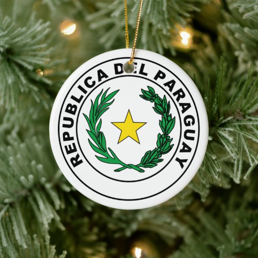 パラグアイ印章 セラミックオーナメント (ツリー)