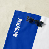 パラグアイ国旗の素晴らしい愛国心 ビーチタオル (インサイチュ)