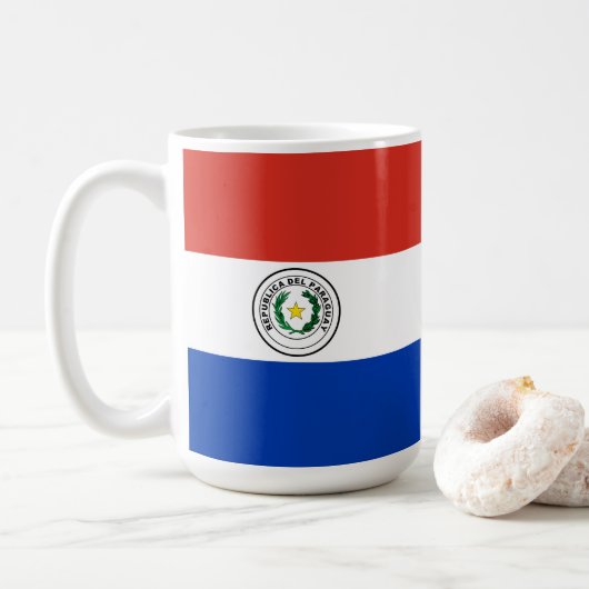 パラグアイ国旗 コーヒーマグカップ (ドーナツ)