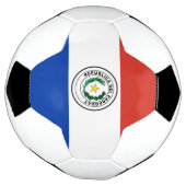 パラグアイ国旗 サッカーボール (回転)