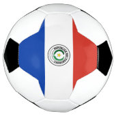 パラグアイ国旗 サッカーボール (回転)