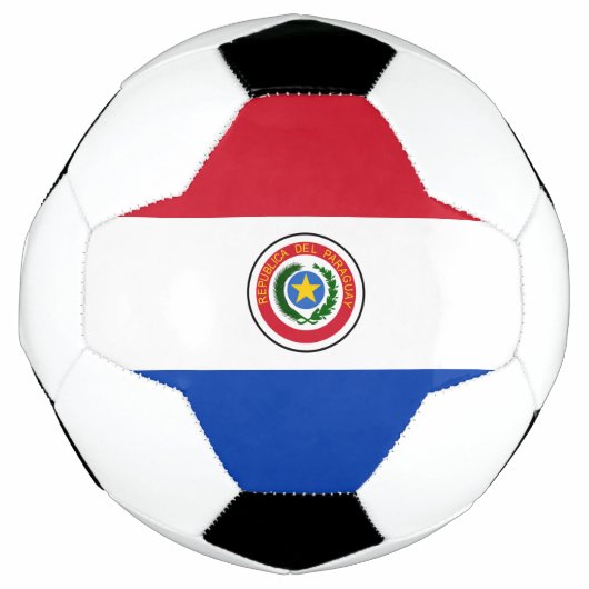 パラグアイ国旗 サッカーボール (正面)