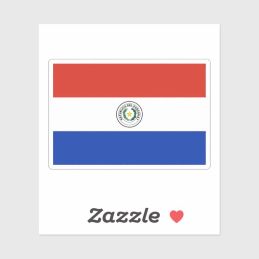 パラグアイ国旗 シール (シート)