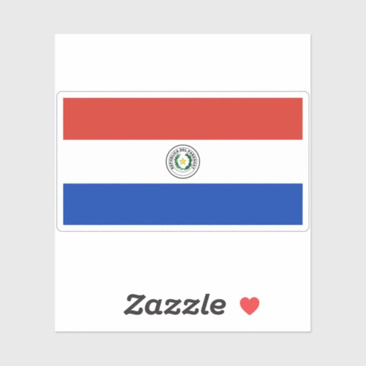 パラグアイ国旗 シール (シート)