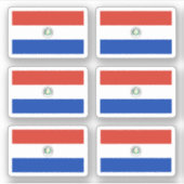 パラグアイ国旗 シール (正面)